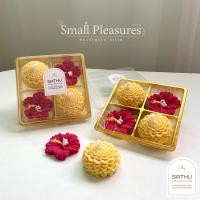 ราคา ✨️เทียนหอมดอกดาวเรืองและดอกชบาแดง ถวายพระพิฆเนศ พระแม่กาลี สายมู ของไหว้ เทียนหอมบูชาองค์เทพ ️✨ (43253457792)