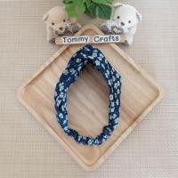 ราคา Tommy Crafts ผ้าคาดผมแบบไขว้ผ้าสาลูสองชั้นกัดลาย ลายดอกไม้ Turban twist Headband (26268252187)
