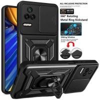 ราคา Xiaomi POCO F5 CASE IRING SLIDE ฝาครอบกล้อง KICKSTAND (ฝาครอบกล้องเคส) (25393541196)
