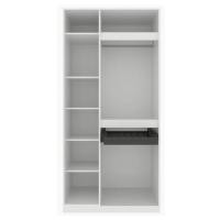 Koncept Furniture ตู้เสื้อผ้าบานเปิด 100 ซม. สีขาว รุ่น BLOX 19216653