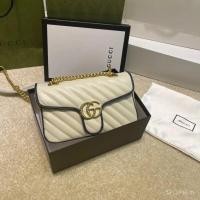 ราคา GG Marmont Supermini Wallet-On-Chain จาก GUCCI ทำจากลามเบิร์สคิน กระเป๋าข้อมือขนาดเล็ก 22ซม. (26792843543)
