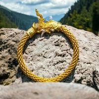 ราคา กำไลข้อมือ ทองเหลือแท้ พญานาค กำไลพญานาค งานสวย ไม่แพง ค้าขายดีมีกำไร ชีวิตรุ่งโรจน์ ทรัพย์สินเงินทองมั่งมี (29828180477)