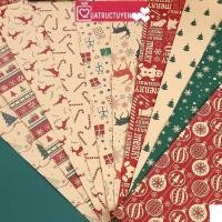 ราคา กระดาษห่อของขวัญทําจากกระดาษคริสต์มาสพร้อมกระดาษคริสต์มาส motifs 50x70ซม. กระดาษห่อของขวัญสีน้ําเงิน/แดง/คราฟท์ (41703938098)
