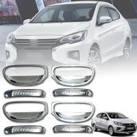 ราคา เบ้ารองมือเปิด + ครอบมือจับ ชุป MITSUBISHI ATTRAGE แอททราจ ปี 2012 - 2020 โครเมี่ยม 8 ชิ้น (12701776183)