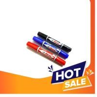 ราคา ปากกามาร์คเกอร์ 2 หัว สีแดง ตราม้า (แพ็ค12ด้าม) (20796314642)
