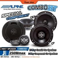ราคา Alpineแท้ ลำโพงแยกชิ้น 6.5นิ้ว + ลำโพงแกนร่วม 6นิ้ว 2ทาง ลำโพงรถยนต์ SPJ-161CS SPJ-161C2 iaudioshop (40472637342)