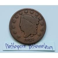 ราคา USA One Cent - Liberty Head Matron ปี 1827 (25408535446)