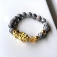 ราคา กำไลหินGrayLuckyStoneหินนำโชคสีเทาลายหินอ่อน (29431095292)