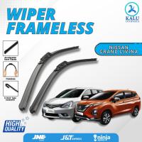 ราคา Nissan Livina / Grand Livina / All New Livina Frameless Wiper 1 ชุดซ้ายขวาโดยไม่มีโครงเหล็กยางเต็ม (41272060182)