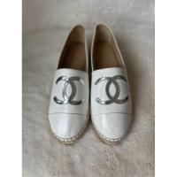 ราคา รองเท้า espadrilles chanel หนังแก้วสีขาว ใหม่ ของแท้ (25177043765)