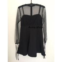 ราคา เดรสสั้น งานป้าย เดรสซีทรู เดรสสั้นสีดำ (9555376876)