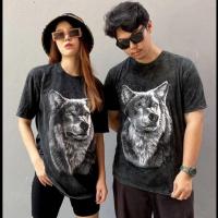 ราคา เสื้อยืด ผ้าฟอกดำ ลายหมาป่า งานป้าย (9365986971)