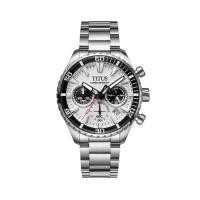 ราคา Solvil et Titus (โซวิล เอ ติตัส) นาฬิกาผู้ชาย Saber โครโนกราฟ ควอตซ์ สเตนเลส 42 มม. (W06-03364) (28087515723)