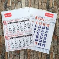 ราคา 1 แพ็ค (50 ชุด) ปฏิทินตั้งโต๊ะเดือนคู่ มือสอง 2025 (29417851122)