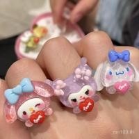 ราคา แหวนแฟชันสำหรับทั้งผู้ชายและผู้หญิง ดีไซน์น่ารักจากคาแรคเตอร์การ์ตูน Kuromi Sanrio และ Pacha พร้อมของสมนาคุณหัวใจ.NO1D (25247169840)