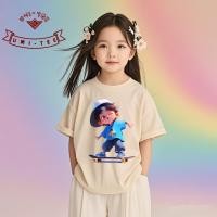 ราคา โรงงานจัดส่ง 24 ชั่วโมงเสื้อยืดแขนสั้นผ้าฝ้ายเด็ก "เด็กอินเทรนด์" คอลูกเรือฤดูร้อนใหม่ ไม่จํากัดเพศ สูงสุด (40900673913)