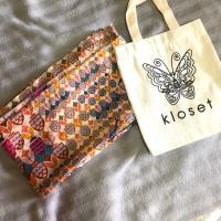 ราคา ac ผ้าพันคอ kloset ลาย Pine ของใหม่ พร้อมถุงผ้า น่าสะสม (13820136008)