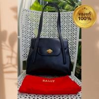ราคา กระเป๋าสะพาย Bally บัลลี่แบรนด์เครื่องหนังดังจากอังกฤษหนังแท้สีดำอะไหล่ทองทรงสวยเป๊ะมือสองของแท้ไปพร้อมถุงผ้า (21166626348)