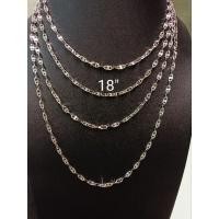 ราคา สร้อยคอกุชชี่ ทองคำขาว9Kจากอิตาลี ความกว้าง3.7มิล (27073611096)