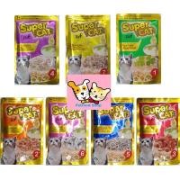 ราคา Super Cat ซุปเปอร์แคท อาหารเปียกแมว คุมเค็ม เพิ่มทอรีน โอเมก้า3 ดีต่อสุขภาพ (ซอง70g) (15762806654)