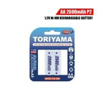 ราคา Toriyama AA 2600mAH P2 ถ่านชาร์จ แพ็ค 2 ก้อน (23985252165)