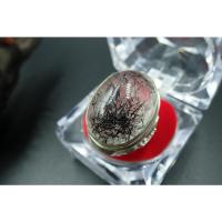 ราคา แหวนแก้วขนเหล็ก ตัวเรือนเงินแท้ (21733368940)