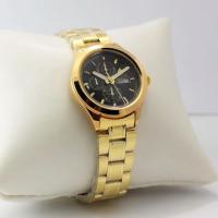 ราคา Debor นาฬิกาข้อมือผู้หญิง สีทอง สายสแตนเลสมีวันที่ รุ่น3251L (16323426115)