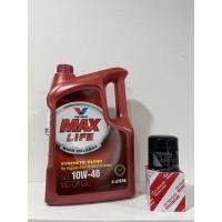 ราคา น้ำมันเครื่อง Valvoline Max Life 10W-30 4+1ลิตร+กรองToyotaเก๋งแท้ (18245868972)