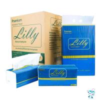 ราคา [ลัง 6 แพค] Lilly ลิลลี่ พรีเมี่ยม กระดาษทิชชู่เช็ดหน้า ห่อ480แผ่น หนา4ชั้น แพค4ห่อ (41010857483)