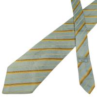 ราคา เนคไท Ermenegildo Zegna Silk Light Blue Brown Stripe Italy เนคไทแบรนด์เนม ของแท้ (26939547356)