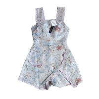 ราคา จั๊มสูทงานป้ายผ้าทอขาสั้น มือ1ป้ายห้อย (22432036973)