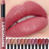 ราคา 12 สี Matte ลิปสติกดินสอกันน้ําติดทนนาน Non-Stick Cup Lip Stain Tint เครื่องสําอาง Nude ลิปสติกปากกาแต่งหน้า Maquillage (41667492525)