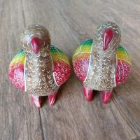 ราคา นกคุ้มเงินคุ้มทองไม้สัก งานสีสัน ขนาด 6 นิ้ว (3332412583)