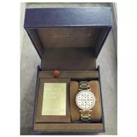 ราคา Michael Kors นาฬิกาข้อมือผู้หญิง ดีไซน์ทันสมัย สายสแตนเลสอย่างดี ของแท้ 100 % รับประกัน 1 ปีเต็ม ( สี GOLD ) (7360580219)