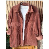 ราคา [GU] เชิ้ตลูกฟูกทรงโอเวอร์ไซส์ มือสอง⚡️พร้อมส่ง⚡️ (41715027569)