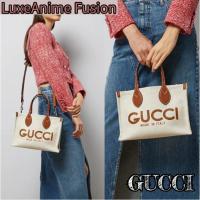 ราคา GUCCI กระเป๋า SMALL TOTE BAG WITH GUCCI PRINT (40355321563)
