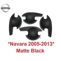 ราคา เบ้ากันรอย,เบ้ารองมือเปิด Nissan Navara D40 2005-2013 (เก่า)สีดำด้าน รถกระบะ นิสสัน นาวาร่า เบ้ามือจับประตู (5010846890)