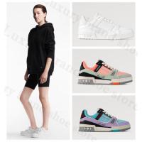 ราคา Louis Vuitton คลาสสิก LV TRAINER ผู้หญิง สีขาว รองเท้าผ้าใบ ของแท้ (27961714053)