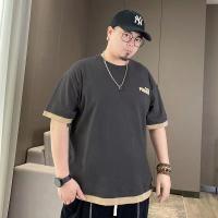 ราคา ชุดคนอ้วน HOTไซส์ใหญ่ เสื้อยืดผู้ชาย 90-150KG เสื้อยืดไซส์ใหญ่ เสื้อยืดคอกลม คนอ้วนก็ใส่ได้ ผ้านิ่มนุ่ม เบา ใส่สบาย (24133439586)