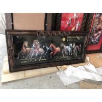 ราคา กรอบรูปม้า รูปปลาภาพมงคล ไม้สักแท้ ขนาดใหญ่ [ 120 cm ] พร้อมกรอบ รูปภาพ กระจก (7195446417)