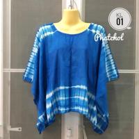 ราคา เสื้อทรงค้างคาว สีฟ้าวันแม่ (1386167166)