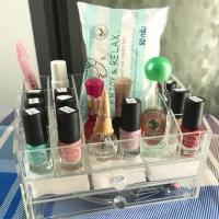 ราคา กล่องเครื่องสำอางอะคริลิคแท้ %✨ (284600693)