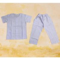 ราคา ชุดขาว ไปวัด ปฏิบัติธรรม , ชุดจำศีล "เย็นใจ" , เสื้อกุยเฮงสีขาว กางเกงเอวยางสีขาว (24130084185)