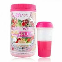 ราคา คอลลาเจนจามู Jamu jelita Pearl White Pinky Plus แถมแก้ว1ใบ (43650599358)