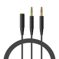 ราคา 3.5 มม. 2-in-1 Y-Splitter PC Extension Cable สําหรับ Kingston HyperX Cloud II Alpha Mix Flight Core Revolver S ชุดหูฟังสําหรับเล่นเกมเสียงเปลี่ยนสายไฟ (20986002105)