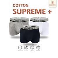 ราคา Set x3ชิ้น Cricket&Co กางเกงในผู้ชาย Boxer Cotton Supreme กางเกงบ๊อกเซอร์ สบายระบายอากาศดี(แพ็คละ 3สี ขาว/ดำ/เทา) (27805336173)