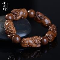 ราคา ทองไหมไม้จันทน์ปี่เซียะสร้อยข้อมือแกะสลักผ้าไหมสีทอง ฟีบี้ ไม้กฤษณาไม้มะเกลือ Gloomy ไม้ลูกปัดผู้ชายผู้หญิงสร้อยข้อมือคู่ (42068708983)