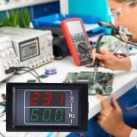 ราคา Best Dual Display Voltmeter Digital AC Monitor Gauge Panel Ammeter Voltmeter Frequnc (41018182059)