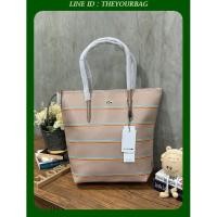 ราคา กระเป๋าสะพายข้างหรือถือ Lacoste pu split cow leather bag กระเป๋าทรง shopping และทรง Tote สไตล์สปอร์ต ++- (6704999067)