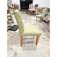 ราคา เก้าอี้ทานอาหาร เก้าอี้ขาไม้ ผ้าลินินสีเขียว (44455128524)